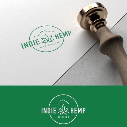 Modern logo design for a hemp farm located in Colorado