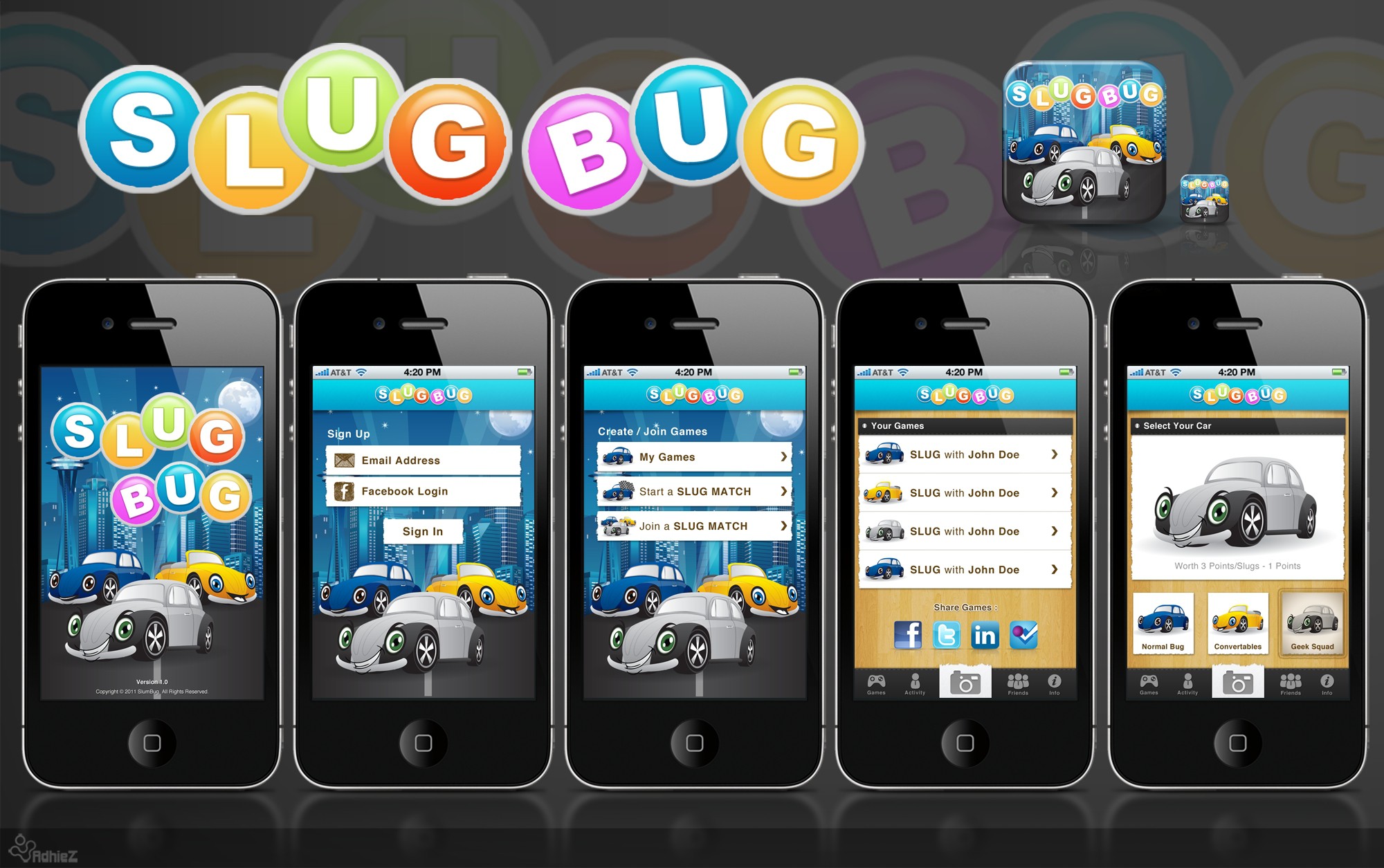 Slug Bug App for the iPhone
