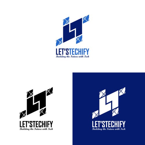 Monogram Logo Concept 1 for a Tech Company