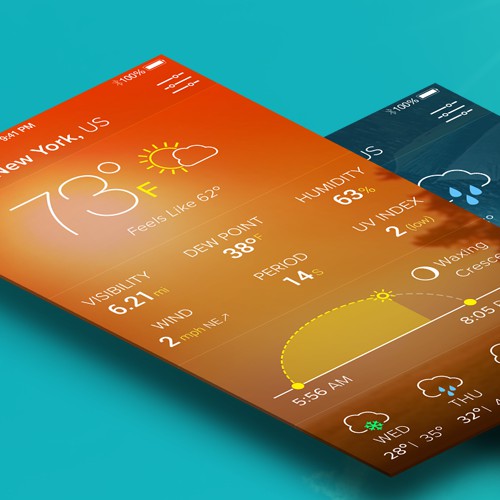 Design for weather application