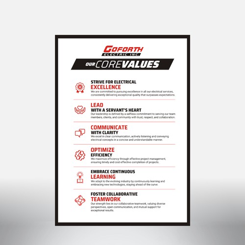 Core Values Poster