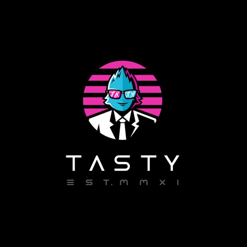 Character logo concept for Tasty