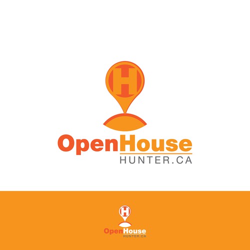 Create a creative logo for a website that is design to map out local open houses