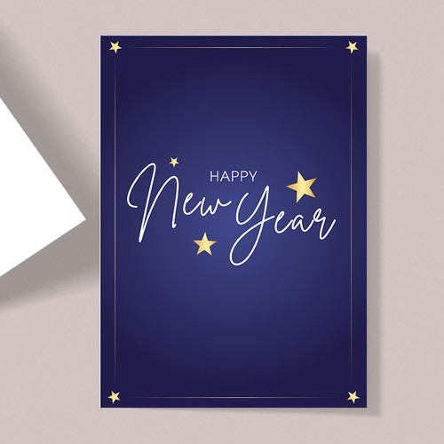 Happy New Year Greeting Card