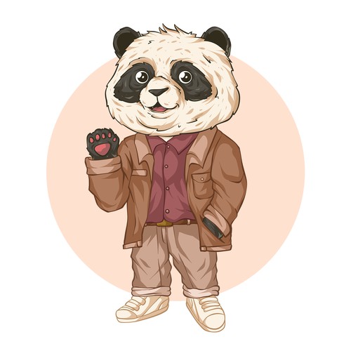 Panda Mascot Character
