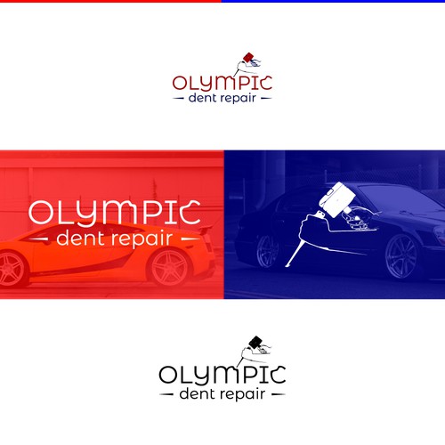 Logo design concept for Olympic dent repair