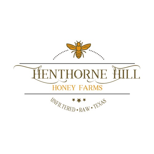 Logo for Henthorne Hill Honey Farms - honey and hive product company in Texas
