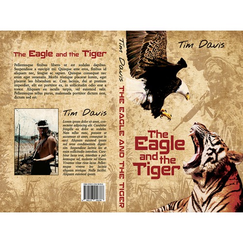 Book cover design for Vietnam War fiction book