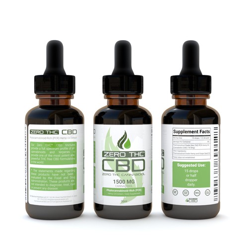Label for CBD Tincture