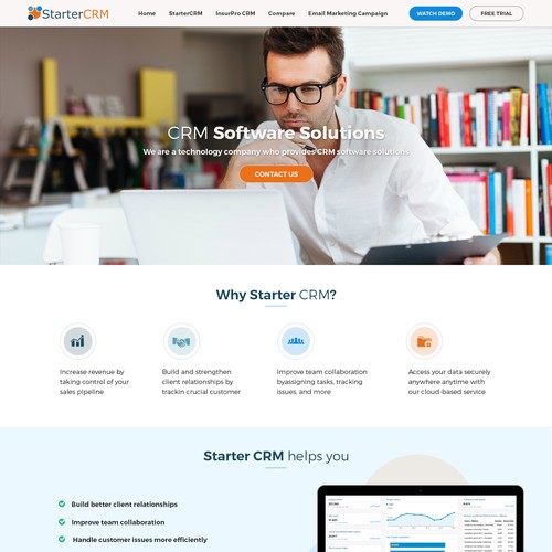 CRM Software website