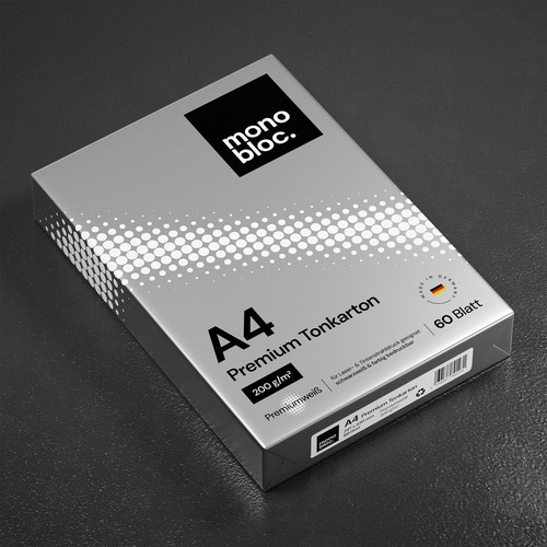 Monobloc Paper Ream Packaging Design