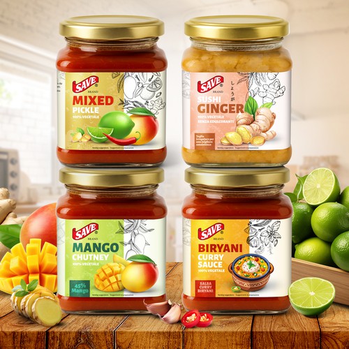 Chutney and Sauce Range for Indian Product Line 