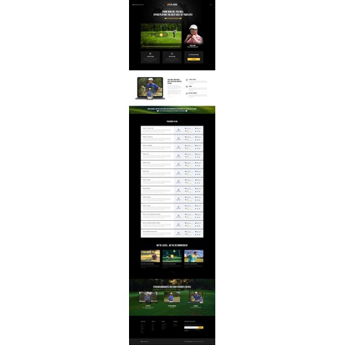 Training Golf Website