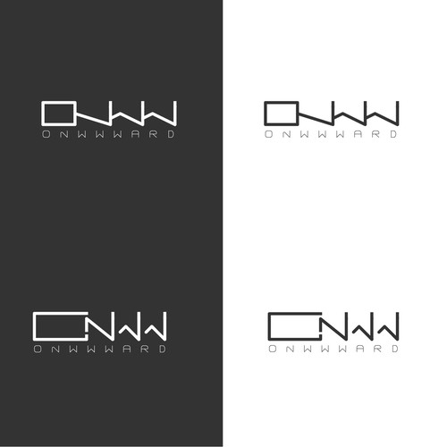 written logo for onwwward