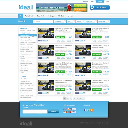 New website design wanted for Ideall PTY LTD