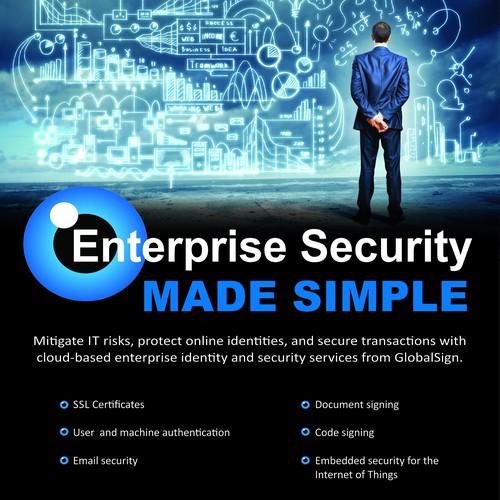 Create a Full Page Ad for Magazine for an Internet Security Provider