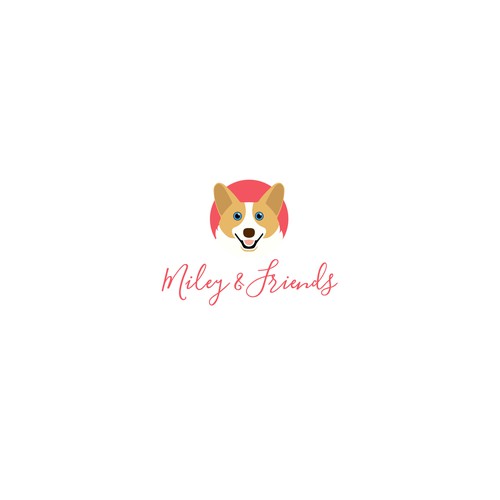 Logo for a therapy dog service. 