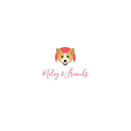 Logo for a therapy dog service. 