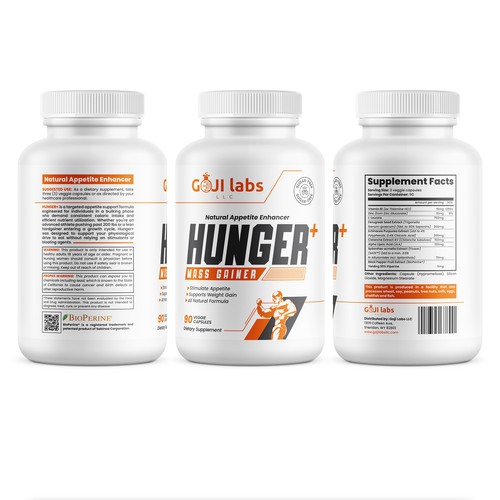 HUNGER+ Supplement Design