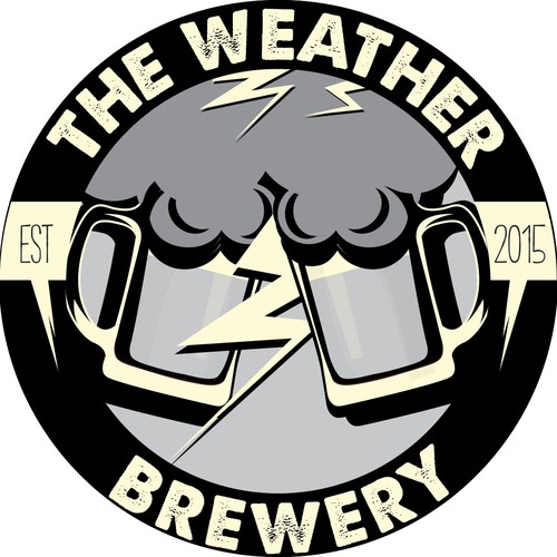 Weather Themed Craft Brewery Logo