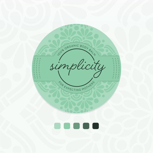 Packaging label for skincare business