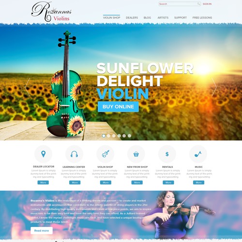 Trend Setting Musical Instrument Company Needs Updated Look To Match!