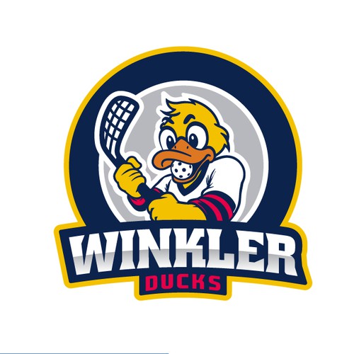 Playful logo concept for hockey team