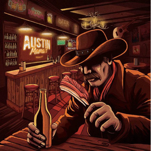 Honky Mama's beer label