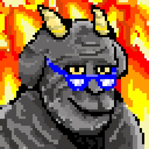 Black Goat Pixelart