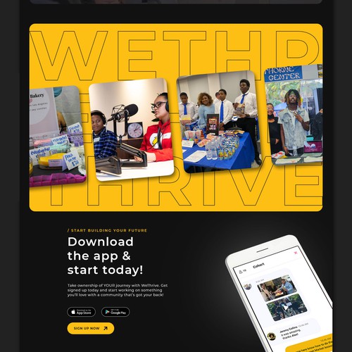 Youth Entrepreneurship Landing Page