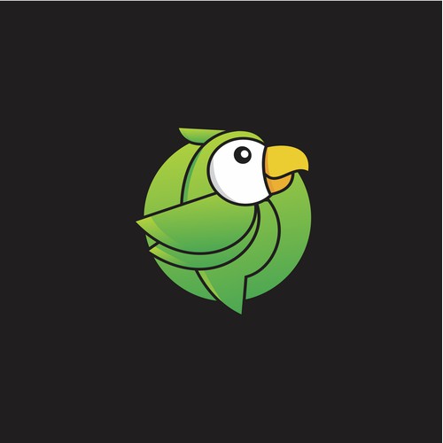 An impressive parrot logo for a language company in Tokyo