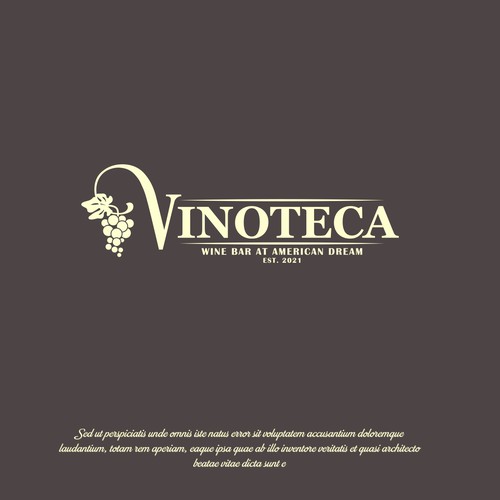 Minimalistic logo with a vintage feel
