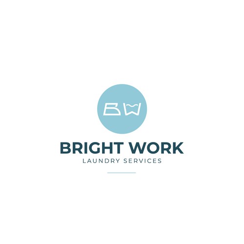 Logo for high-end B2B laundry services.