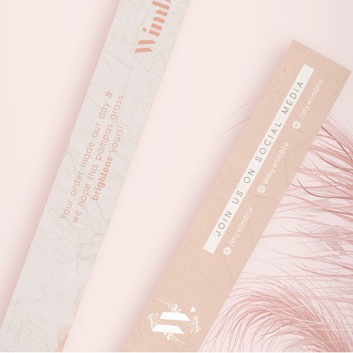 Packaging design for pampas Grass