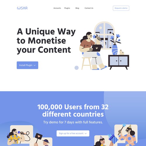 SaaS Landing Page Design