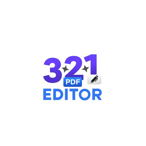 321 PDF Editor - Logo Design