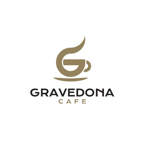 Bold logo for GRAVEDONA CAFE