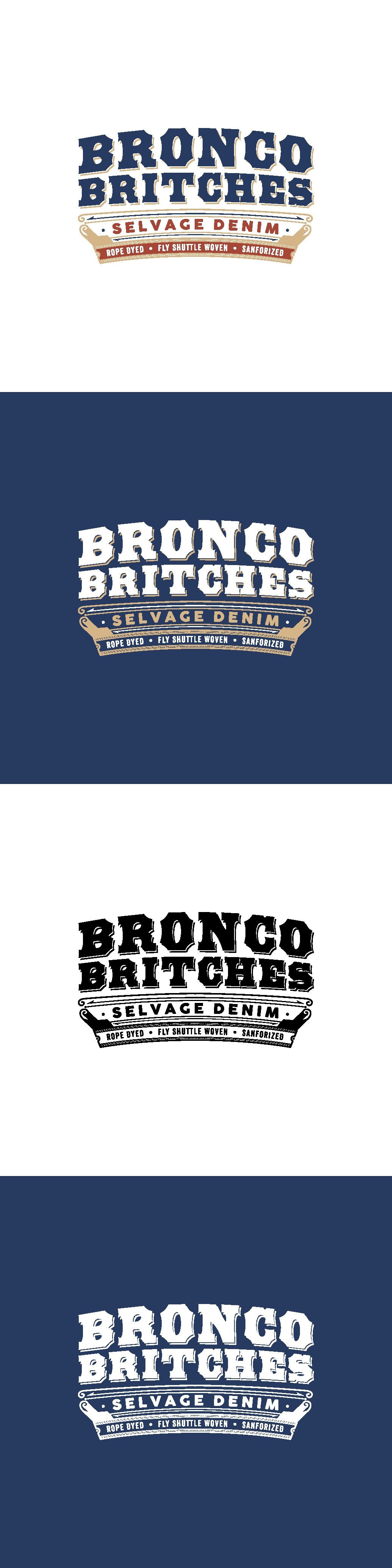 Revised BRONCO BRITCHES logo and artwork