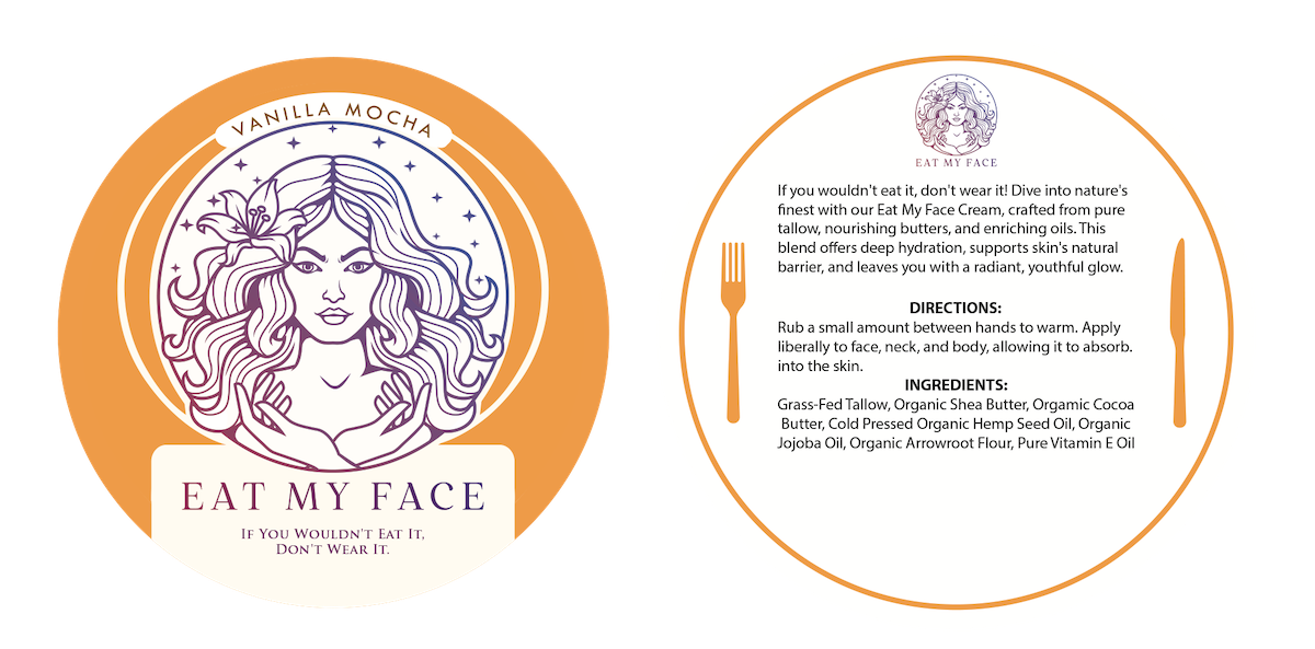 Two variations of product label