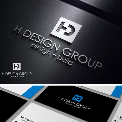 Create a Modern and Luxurious logo and business card for H Design Group