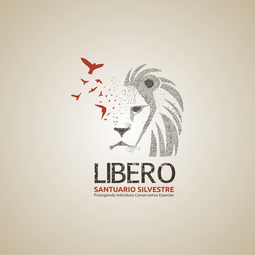 Logo for Wildlife Sanctuary: "L i b e r o  santuario silvestre"