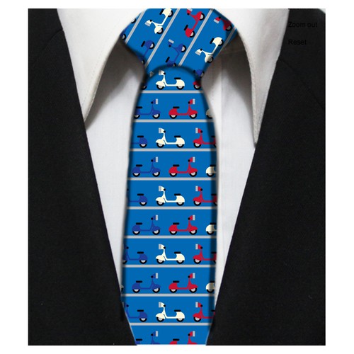 retro mod tie design