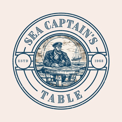  Sea Captain's Table Logo Design