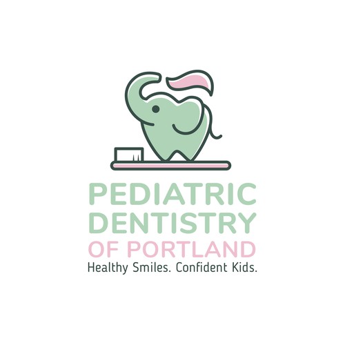 pediatric dentristry mascot logo
