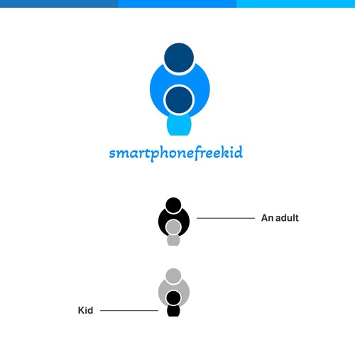 Smartphone Free Kid Community Logo Design