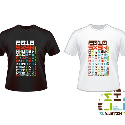 Design Official T-shirt for SXSW 2010 