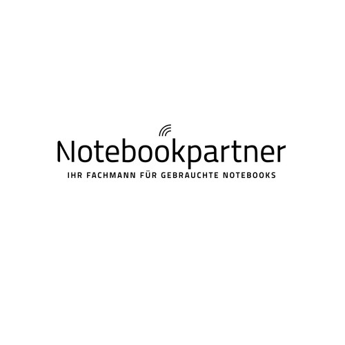 Logodesign Notebookpartner "Ihr Fachmann für gebrauchte Notebooks"