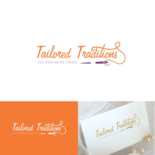 Creative elegant logo design for Tailored Traditions 