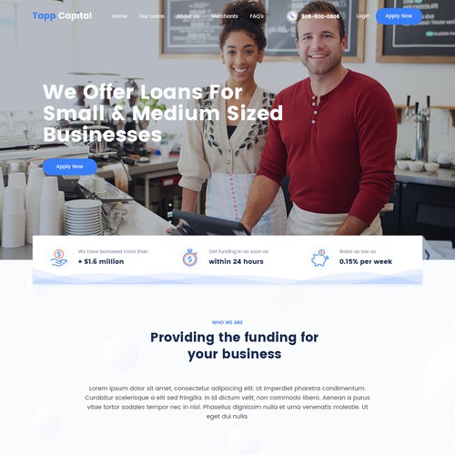 Small Business Financial Loan Website