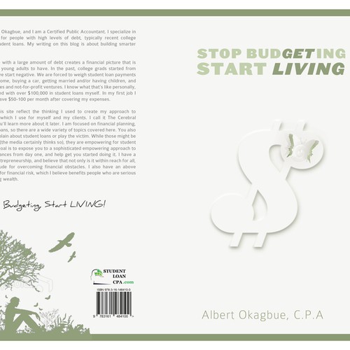 Stop Budgeting Start Living book cover; minimalist